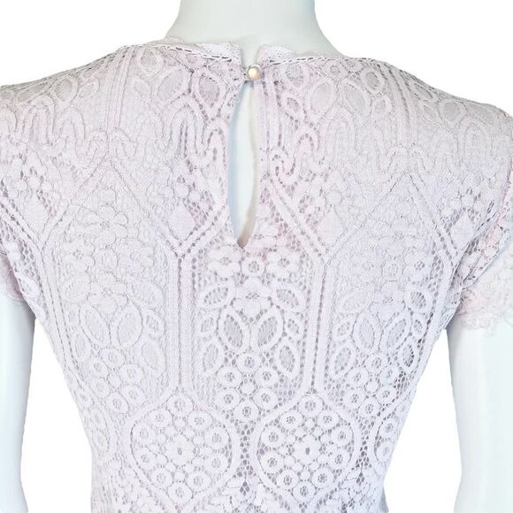 Mi Ami by Francesca’s Mini Lace Dress Mini Womens Pastel - Picture 7 of 11